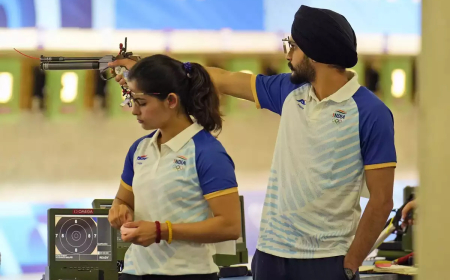 ପ୍ୟାରିସ ଅଲିମ୍ପିକ୍ସ:ମନୁ-ସରବଜୋତ ରଚିଲେ ଇତିହାସ