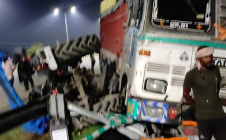 ଟ୍ରାକ୍ଟରକୁ ପିଟିଲା ଟ୍ରକ୍‌; ୧୦ ଶ୍ରମିକ ମୃତ