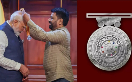 ଶ୍ରୀଲଙ୍କାରେ ‘ମିତ୍ର ବିଭୂଷଣ’ ସମ୍ମାନରେ ସମ୍ମାନିତ ହେଲେ ପ୍ରଧାନମନ୍ତ୍ରୀ