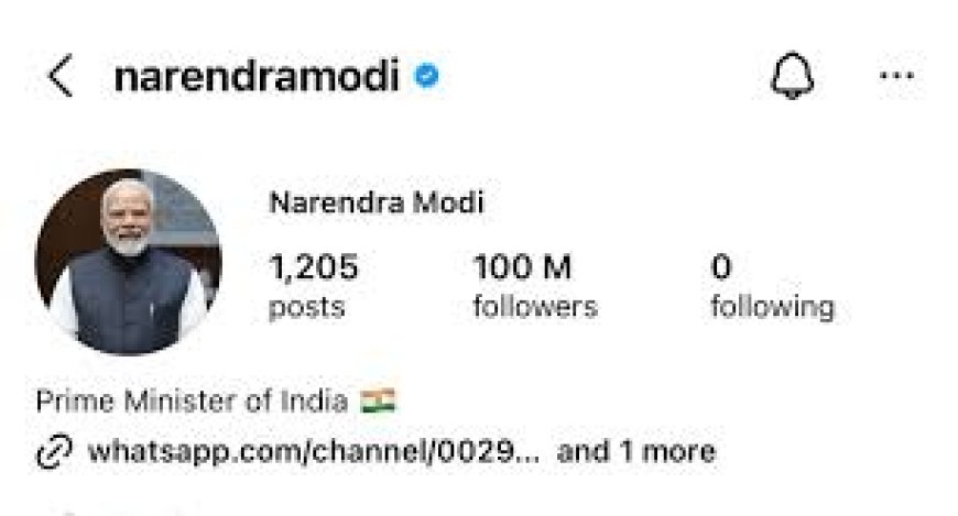 ଇନଷ୍ଟାଗ୍ରାମରେ ବଡ ରେକର୍ଡ କଲେ ପ୍ରଧାନମନ୍ତ୍ରୀ ମୋଦୀ