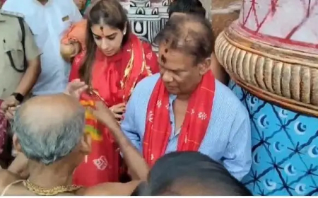 ବିଜୟ ପରେ ମହାପ୍ରଭୁଙ୍କୁ ଦର୍ଶନ କଲେ ଦିଲ୍ଲୀପ ରାୟ