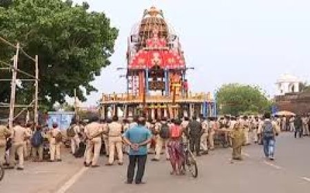 ଏକାମ୍ର କ୍ଷେତ୍ରର ରଥଦାଣ୍ଡରେ ଗଡ଼ିଲା ଅଣଲେଉଟା ରୁକୁଣା ରଥ