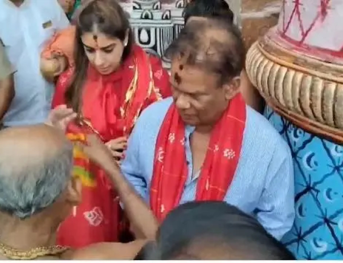 ବିଜୟ ପରେ ମହାପ୍ରଭୁଙ୍କୁ ଦର୍ଶନ କଲେ ଦିଲ୍ଲୀପ ରାୟ