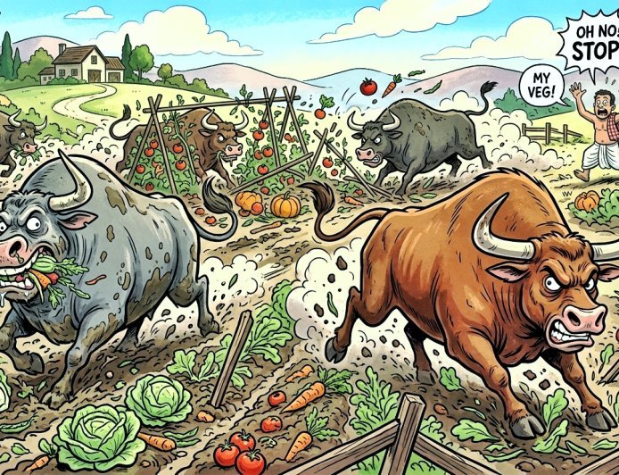 The Green Desert: How Stray Cattle Are Choking Odisha’s Farmers