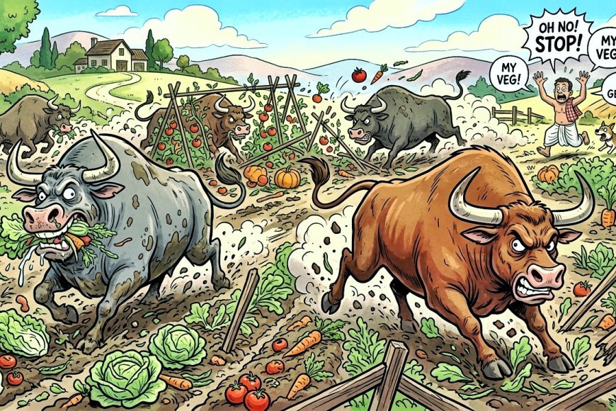 The Green Desert: How Stray Cattle Are Choking Odisha’s Farmers