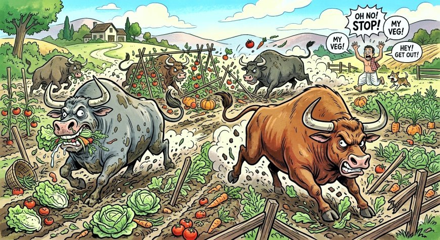 The Green Desert: How Stray Cattle Are Choking Odisha’s Farmers