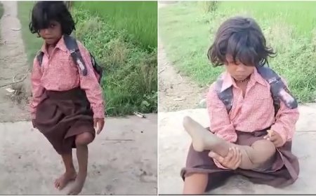 ଗୋଟିଏ ଗୋଡ଼ରେ ୪୦୦ ମିଟର! ପାଠ ପଢ଼ିବାକୁ ରାଗିନୀଙ୍କ ଅଦମ୍ୟ ଜିଦ୍
