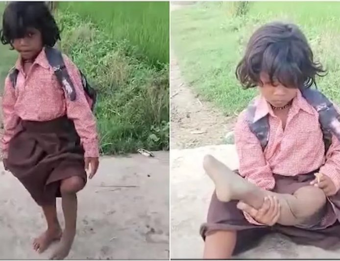 ଗୋଟିଏ ଗୋଡ଼ରେ ୪୦୦ ମିଟର! ପାଠ ପଢ଼ିବାକୁ ରାଗିନୀଙ୍କ ଅଦମ୍ୟ ଜିଦ୍