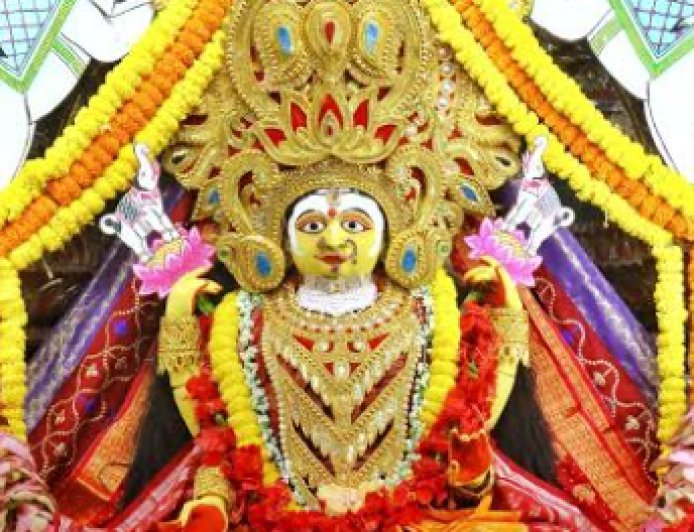 ମହାସପ୍ତମୀରେ ମା’ ଝାଞ୍ଜିରୀ ମଙ୍ଗଳାଙ୍କ ମହାଲକ୍ଷ୍ମୀ ବେଶ, ଦର୍ଶନ ପାଇଁ ଭକ୍ତଙ୍କ ଭିଡ଼