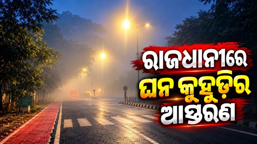 ଶୀତ ଆସିନି, ରାଜଧାନୀରେ ଘନ କୁହୁଡ଼ିର ଆସ୍ତରଣ